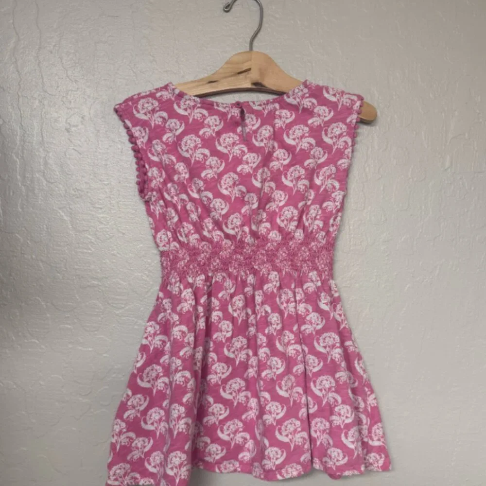 $23 ADD ON mini‎ boden floral smocked print dress 6-7Y